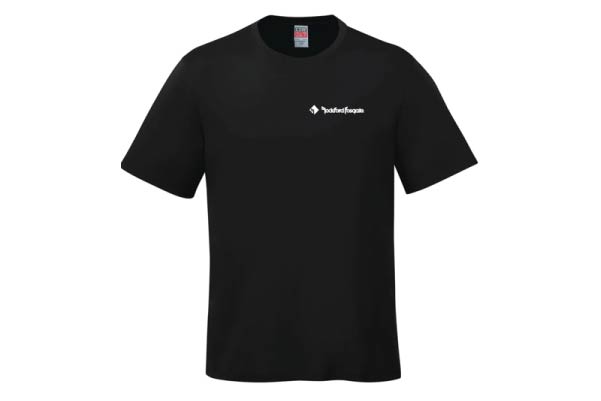  POP25-RFCANBLK-XL / Black T-Shirt w/ Rockford Fosgate Corp. Print - XL